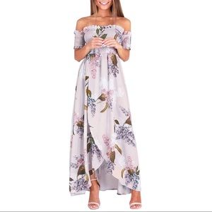 Floral Off the Shoulder Dress